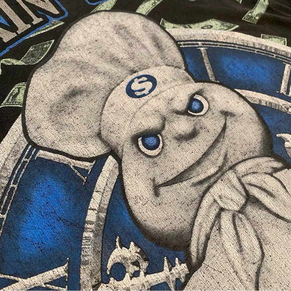 Men’s Vintage Basics Super Heavy Weight Pillsberry Doughboy Clockin The Doe Tee - Picture 6 of 14